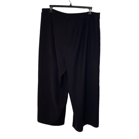 Eloquii black pleated wide leg dress pant with pockets. Size 16‎ - Picture 2 of 14